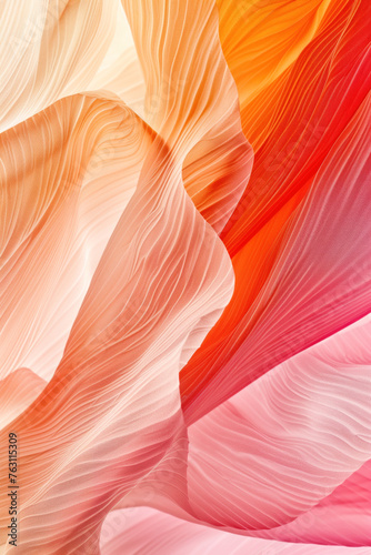 Petal canyon. Abstract colorful background. Created with Generative AI technology.