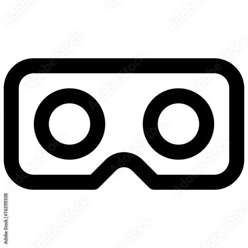 Stereoscope. Editable vector icon.