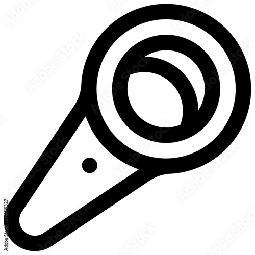VR controller. Editable stroke vector icon.
