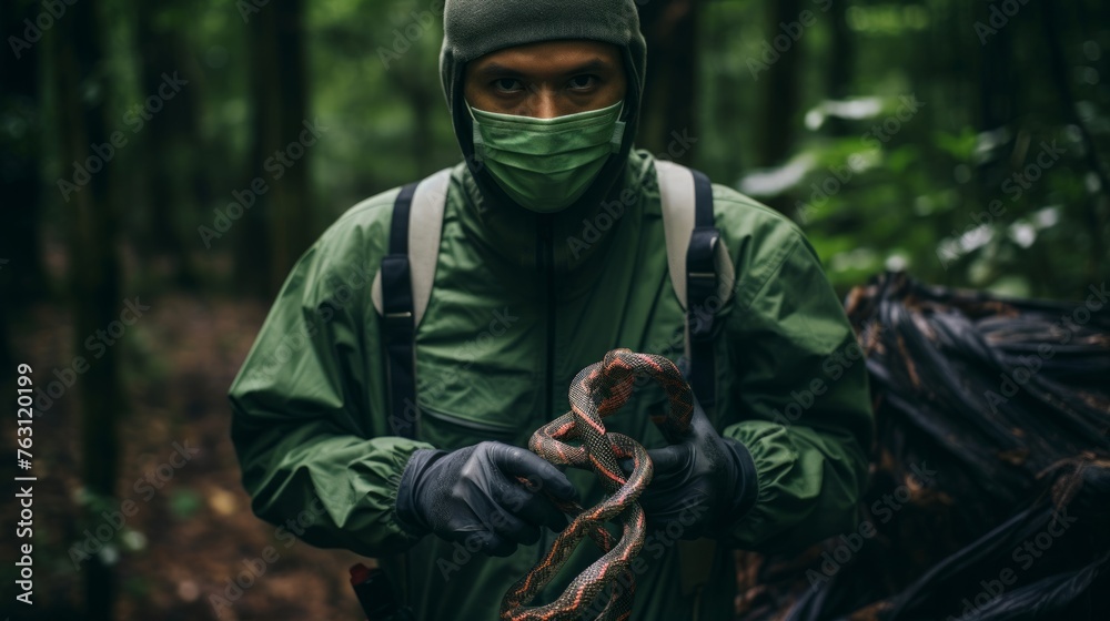Confidently handling snake forest setting balance emphasis