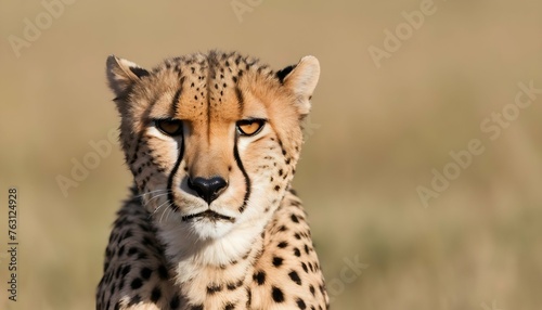 A Cheetah With Its Head Held Low Focused On The H Upscaled