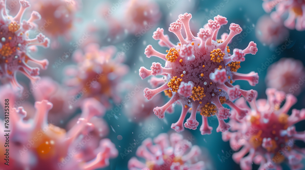 Vaccination Valor: Injection Against Corona Virus in Microscopic Detail, generated by IA Vaccination Valor: Injection Against Corona Virus in Microscopic Detail, generated by IA