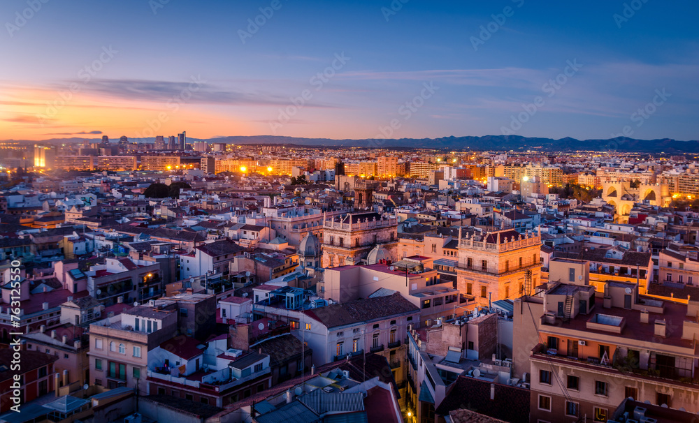 Beautiful City view of Valencia