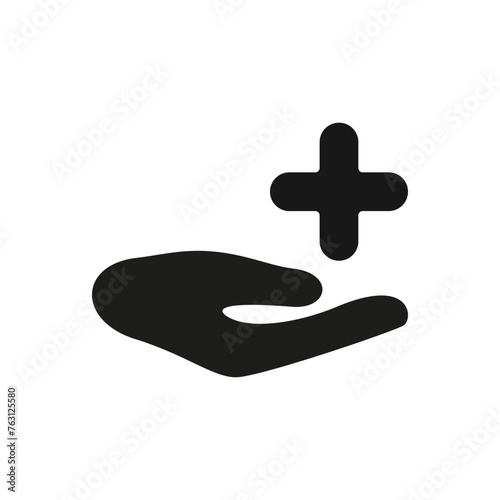 Health insurance silhouette