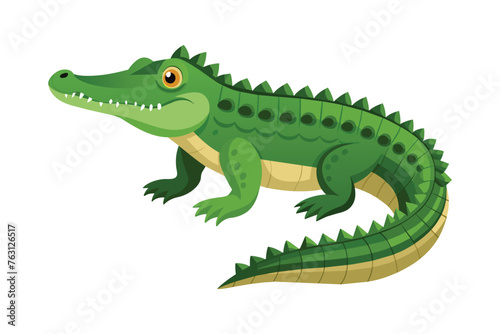 Crocodile Animal isolated flat vector illustration