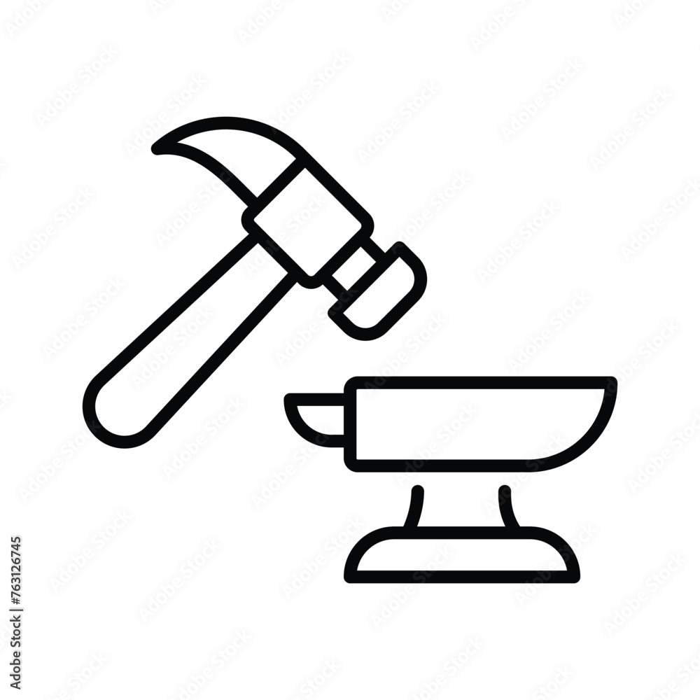 Anvil icon editable stock vector illustration Anvil icon editable stock vector illustration