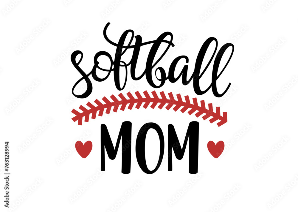 Obraz premium Softball Mom
