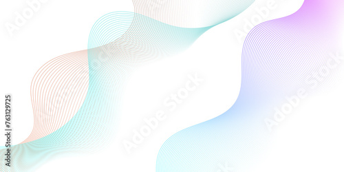 Abstract blend wave lines and technology background. Modern flowing wave lines and glowing moving lines. Futuristic technology and sound wave lines background.