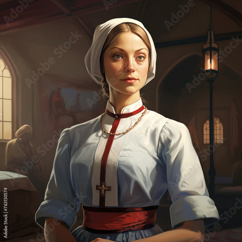 Portrait of woman, Historic Nursing