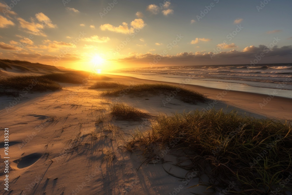 Obraz premium Sunrise over beach
