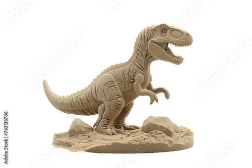 Toy Dinosaur on White Background