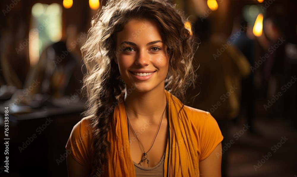 Smiling Woman With Braid