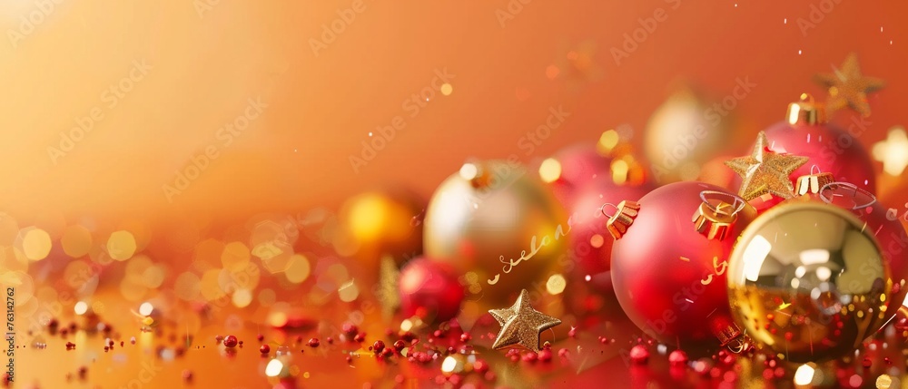 Joyful Christmas Festive Decoration Background Joyful Christmas Festive Decoration Background