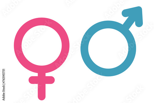 Male and female icon, symbols. Gender symbol. Male, female sign, gender equality icon vector illustration. Women and Men icon, Symbol.