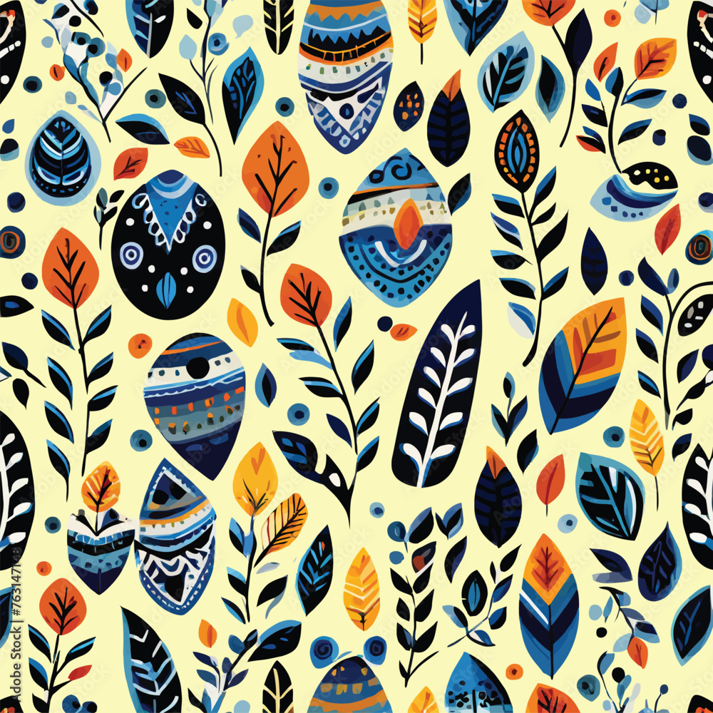 Unique Ethnic handmade ornament, seamless pattern Unique Ethnic handmade ornament, seamless pattern