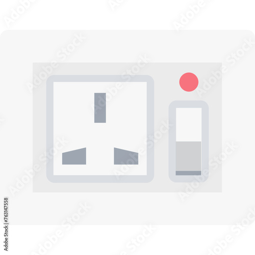 Socket Vector Icon easily modified