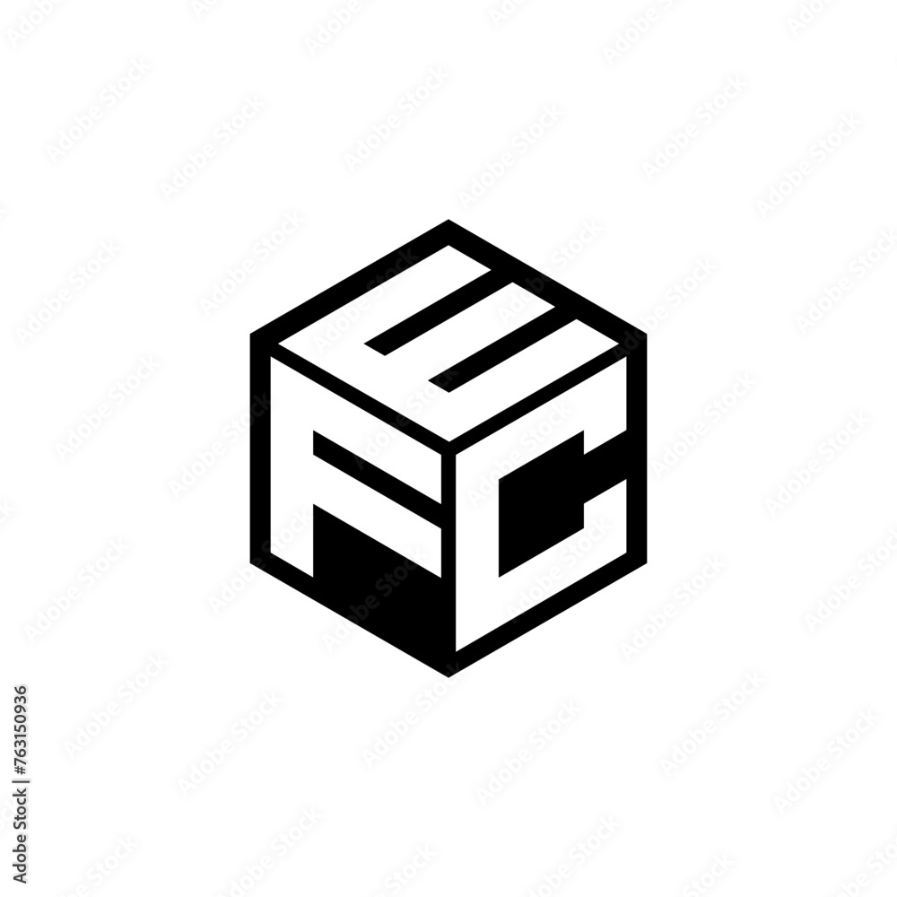 FCE letter logo design in illustration. Vector logo, calligraphy ...