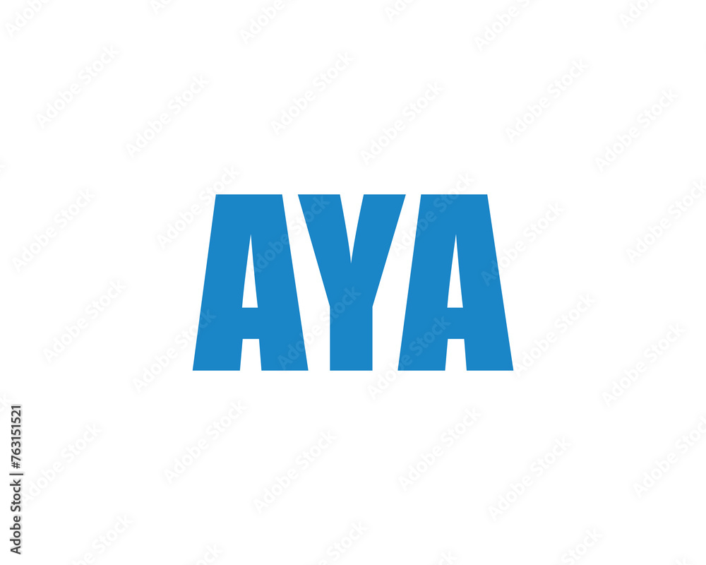 AYA Logo design vector template AYA Logo design vector template