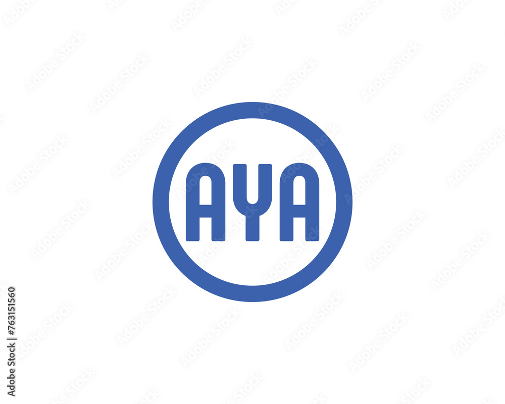 AYA Logo design vector template AYA Logo design vector template