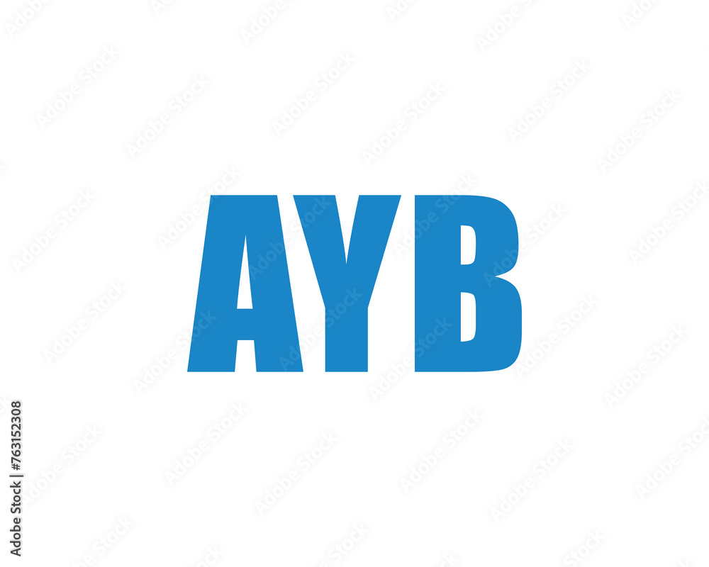 AYB logo design vector template AYB logo design vector template