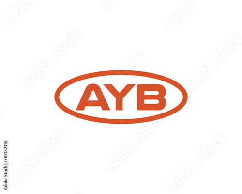 AYB logo design vector template photo