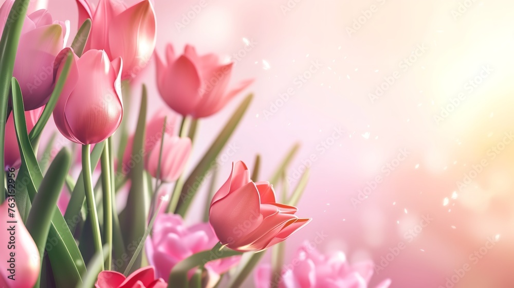 Mother's Day background with copy space, illustrated design