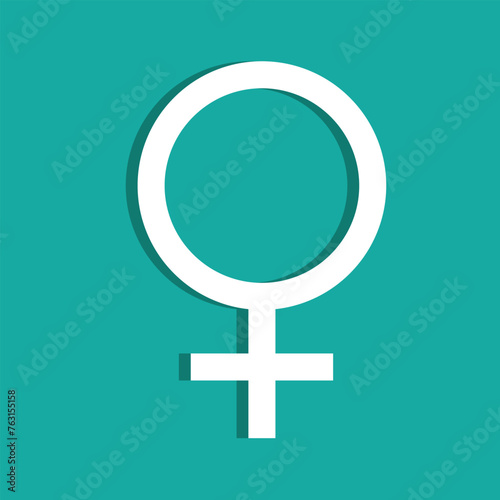 Female gender icon. eps10 