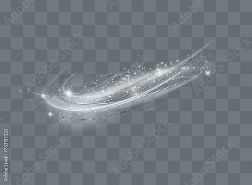 Snow and wind on a transparent background. White gradient decorative illustration. winter and snow with fog. wind and fog.