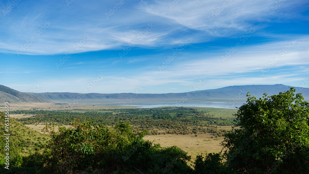 Ngorongoro crater national park viewpoint panorama Africa Tanzania 2022