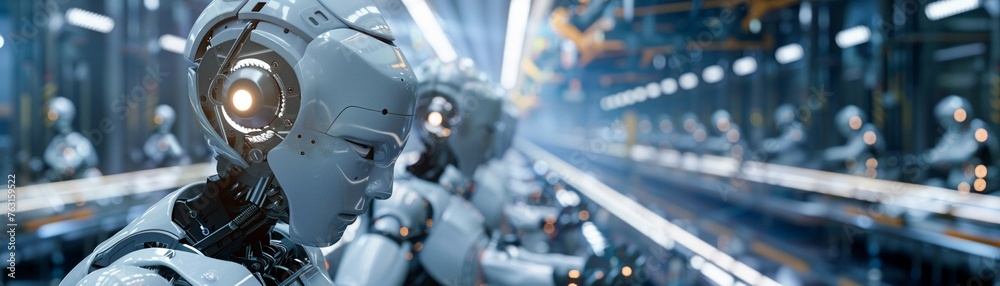 custom made wallpaper toronto digitalIndustrial robots working on an assembly line in a factory