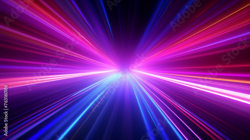 neon lights road speed background ai visual concept
