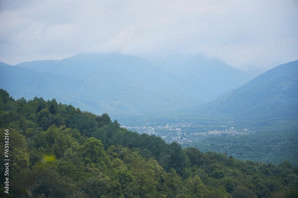 Beautiful natural landscape. Mountains of the North Caucasus