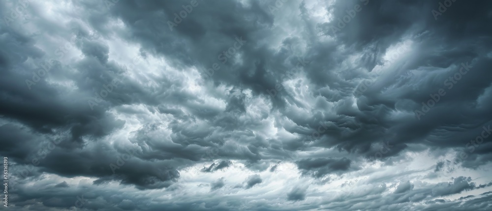 Dark sky with stormy clouds. Dramatic sky rain,Dark clouds before a thunder-storm