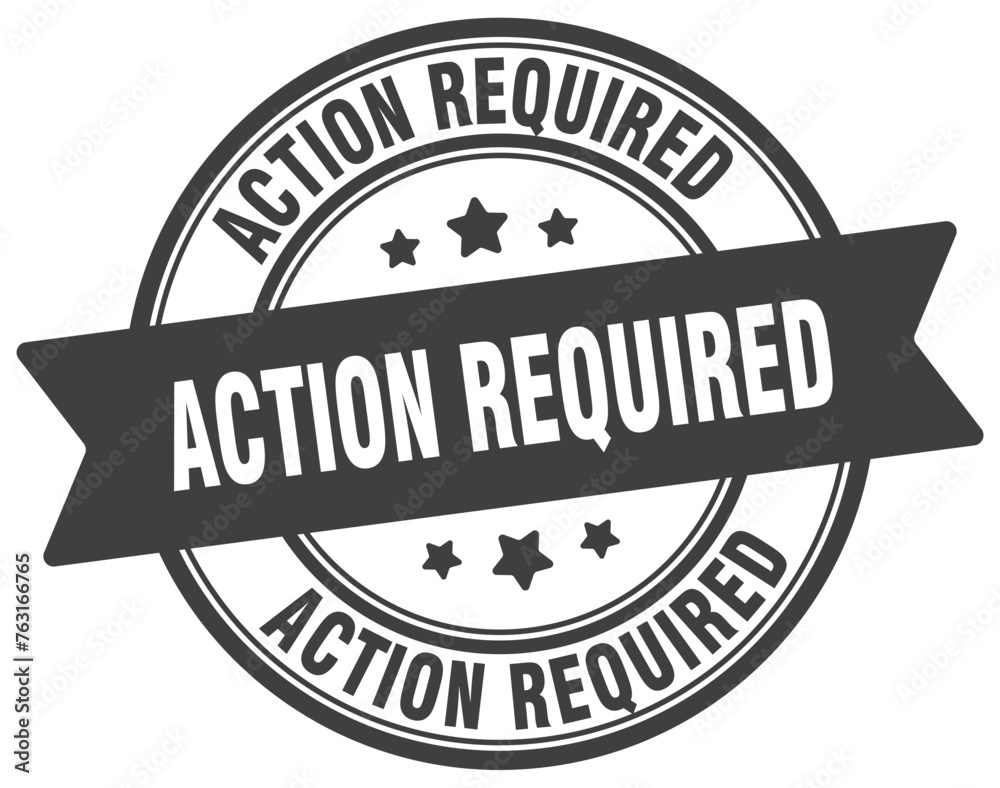 Obraz premium ACTION REQUIRED 