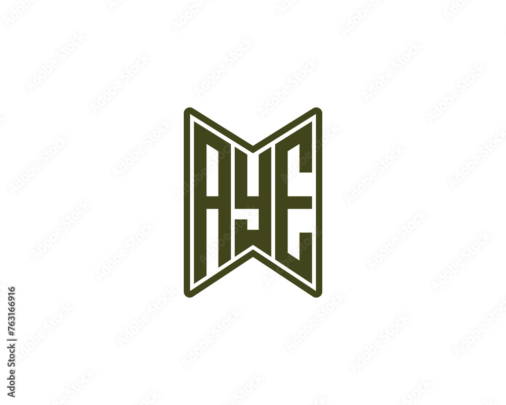 AYE logo design vector template AYE logo design vector template