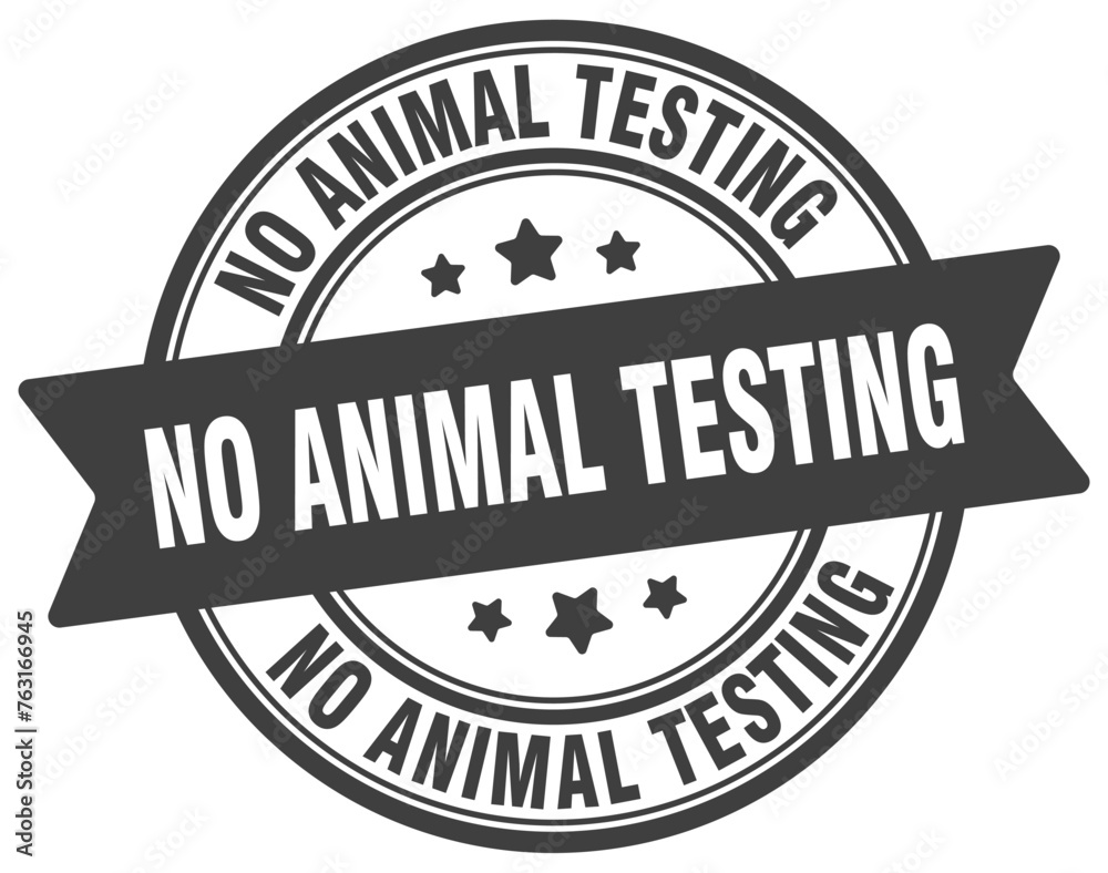 Obraz premium NO ANIMAL TESTING