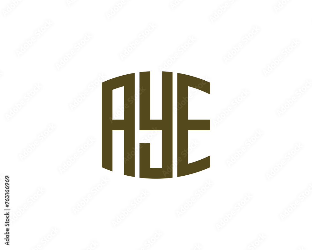 AYE logo design vector template AYE logo design vector template