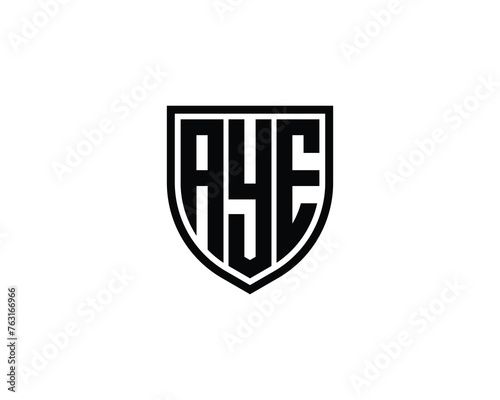 AYE logo design vector template