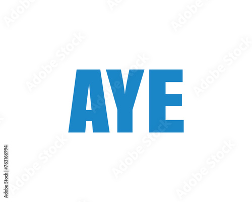 Free Download AYE logo design vector template - GFXLoad