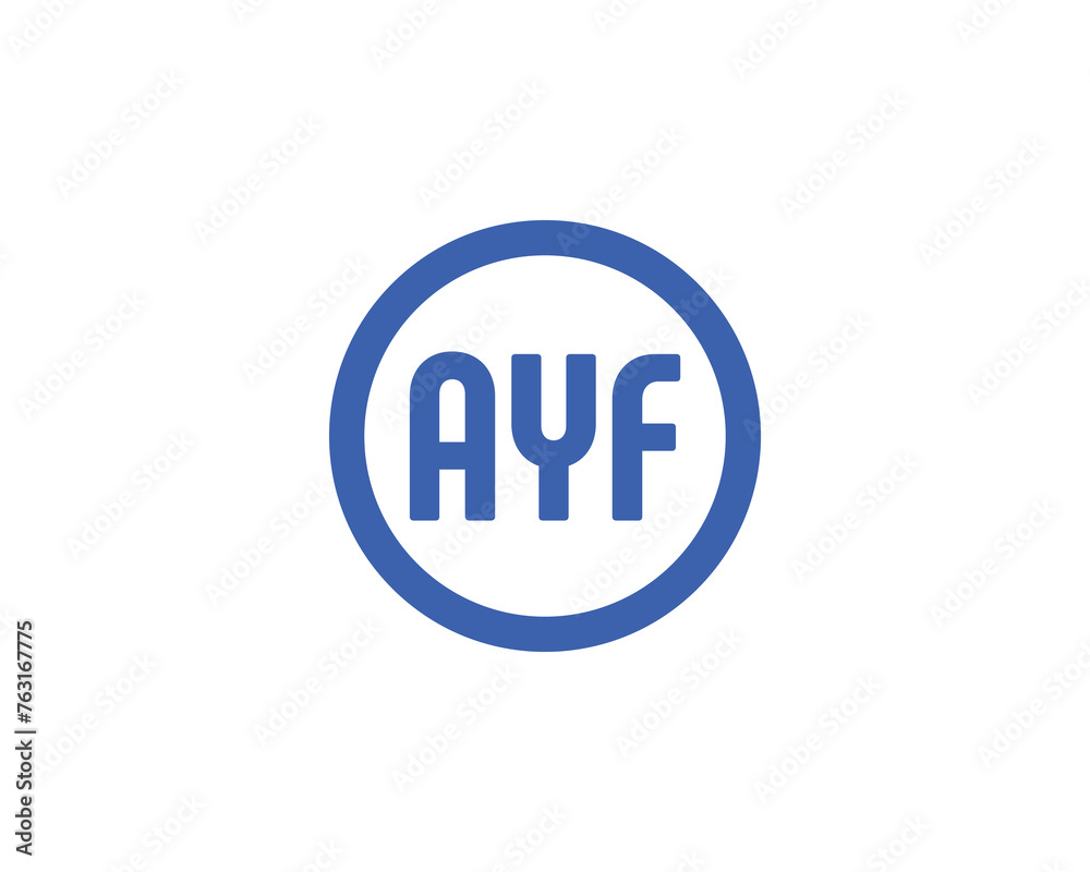 AYF logo design vector template AYF logo design vector template