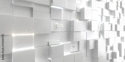 Abstract geometric background of cubes. 3d rendering  3d illustration