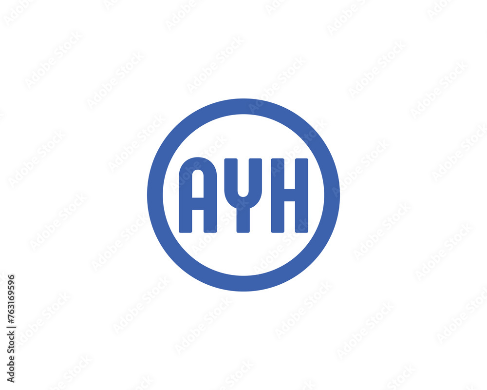 AYH logo design vector template AYH logo design vector template