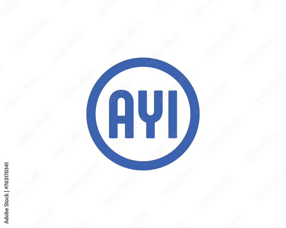 AYI logo design vector template AYI logo design vector template