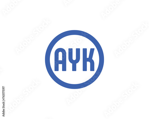 AYK Logo design vector template photo