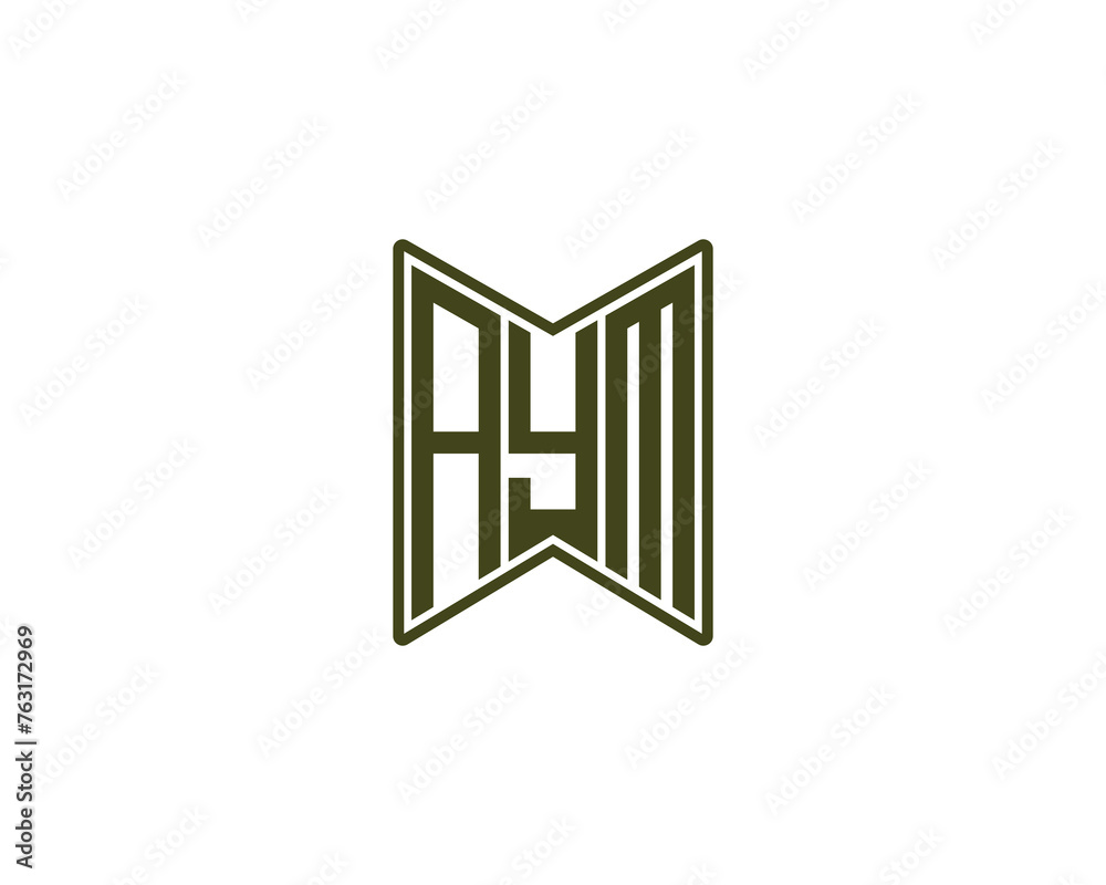 AYM Logo design vector template AYM Logo design vector template
