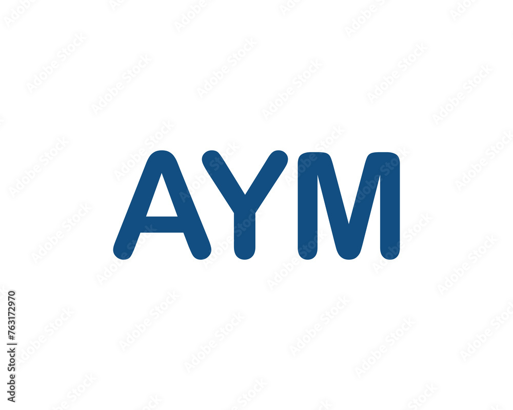 AYM Logo design vector template