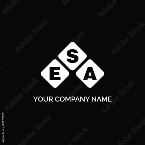 ESA letter logo design on white background. ESA logo. ESA creative initials letter Monogram logo icon concept. ESA letter design