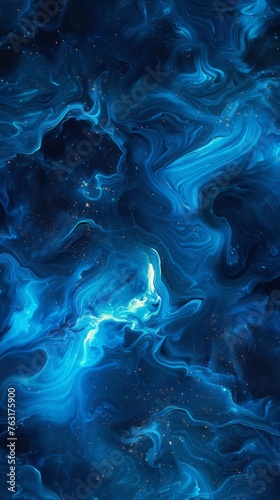 cosmic energy blue background.