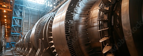 Airplane turbine fan close up, for background