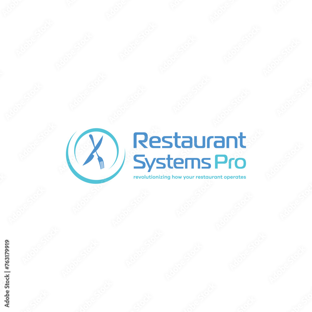 restaurant with knife logo design template